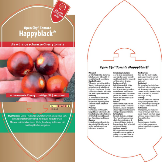 Bildetiketten - Solanum lyco. 'Happyblack®'